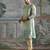 Aqua Pastel embroidered chanderi silk kurta set