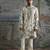 White embroidered chanderi silk kurta set