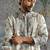 White embroidered chanderi silk kurta set