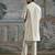 White embroidered chanderi silk kurta set