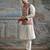 Multicolor printed pashmina kurta bundi set