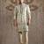 Ivory embroidered chanderi silk kurta set