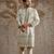 Ivory embroidered chanderi silk kurta set