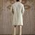 Ivory embroidered chanderi silk kurta set