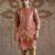 Multicolor embroidered pashmina kurta bundi set