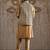 Gold woven silk kurta bundi set