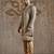 Gold embroidered raw silk indo western set