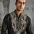 Black embroidered chanderi silk kurta set