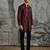Maroon Textured kurta set