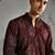 Maroon Textured kurta set