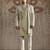 Ivory embroidered raw silk sherwani