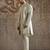 Ivory embroidered raw silk sherwani