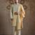 Gold embroidered tissue kurta set