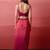 Pink ombre pre-drape skirt with handwork blouse & ombre dupatta