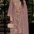 Mauve embroidered georgette semi-stitched pakistani salwar suit