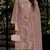 Mauve embroidered georgette semi-stitched pakistani salwar suit