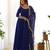 Navy blue festive wear designer heavy pure soft fox georgette embroidered sequins with  zari work  readymade suit