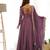 Lavender festive wear designer heavy pure roman silk chanderi sequence embroidery work readymade suit