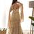 beige festive wear designer heavy pure soft organza silk hand work readymade suit