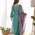 Sea green festive wear designer pure viscose multi floral print work readymade suit