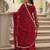 Maroon festive wear designer faux blooming rich sequins with embroidered work readymade suit