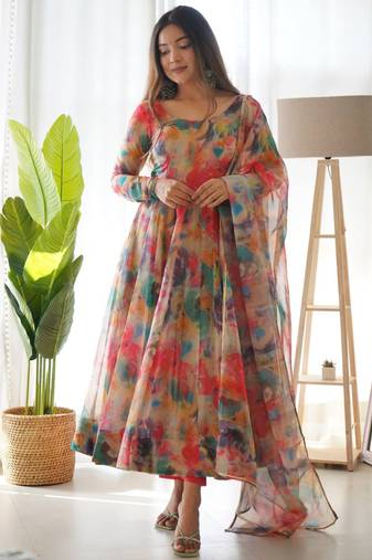 Maroon festive wear designer heavy pure roman silk chanderi sequence embroidery work readymade suit