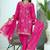 Pink festive wear designer chinon  sequence embroidery work readymade suit