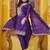 Purple festive wear designer chinon  sequence embroidery work readymade suit