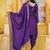 Purple festive wear designer chinon  sequence embroidery work readymade suit