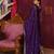 Purple festive wear designer chinon  heavy embroidery sequence work readymade suit