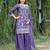 Lavender festive wear designer chinon sequence embroidery work readymade suit