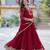 Maroon festive wear designer  faux blooming georgette  readymade suit