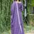 Lavender festive wear designer chinon sequence embroidery work readymade suit