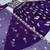 Purple festive wear designer fox georgette  readymade suit