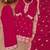 Rani pink festive wear designer  blooming vichitra  heavy embroidery sequence work readymade suit