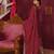 Maroon festive wear designer chinon sequence embroidery work readymade suit