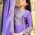 Lavender festive wear designer chinon heavy embroidery sequence work readymade suit