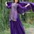 Purple festive wear designer chinon sequence embroidery work readymade suit