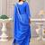 Blue festive wear designer chinon sequence embroidery work readymade suit