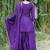 Purple festive wear designer chinon sequence embroidery work readymade suit
