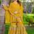 Mustard festive wear designer heavy fox georgette   readymade suit