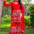 Red festive wear designer heavy fox georgette   readymade suit
