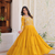 Yellow festive wear designer faux georgette heavy 3mm sequence work readymade suit