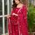 Maroon festive wear designer pure vichitra silk heavy 7mm sequence embroidery work readymade suit