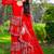 Red festive wear designer heavy fox georgette   readymade suit