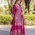 Rani pink festive wear designer chinon  readymade suit
