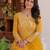 Yellow festive wear designer faux georgette heavy 3mm sequence work readymade suit