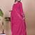 Pink festive wear designer chinon sequence embroidery work readymade suit