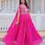 Rani Pink festive wear designer pure georgette bandhej  readymade suit