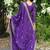 Purple festive wear designer chinon  readymade suit
